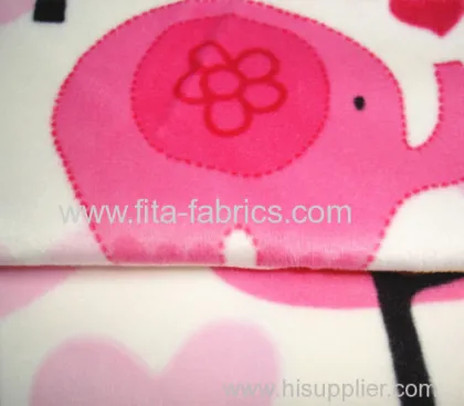 Lovely Forest Printed Soft Velboa Fabric 