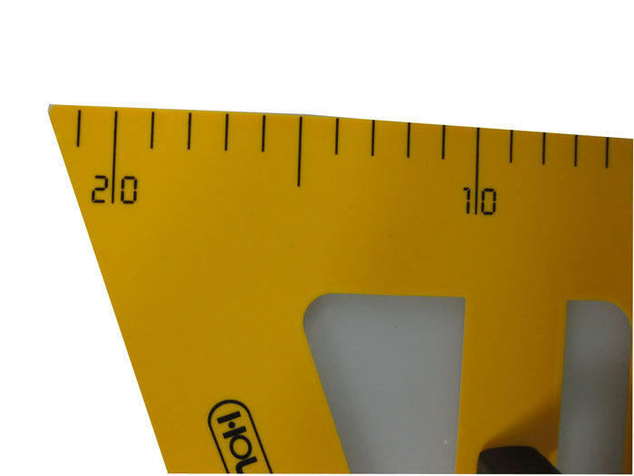 Plastic triangle ruler,plastic teaching ruler with removable handle