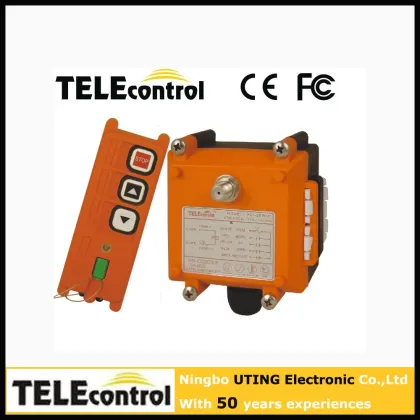Remote control with electric hoist F21-2S single speed industrial remote control for electric hoist