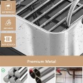 2 Tier Chrome Plated Metal Rack Dish Drainer