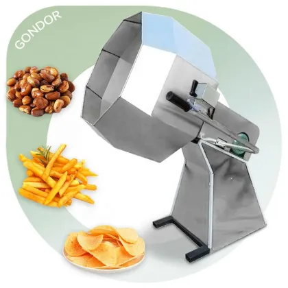 Octagonal Snack Coating Drum Mixer for Potato Chips and Peanuts