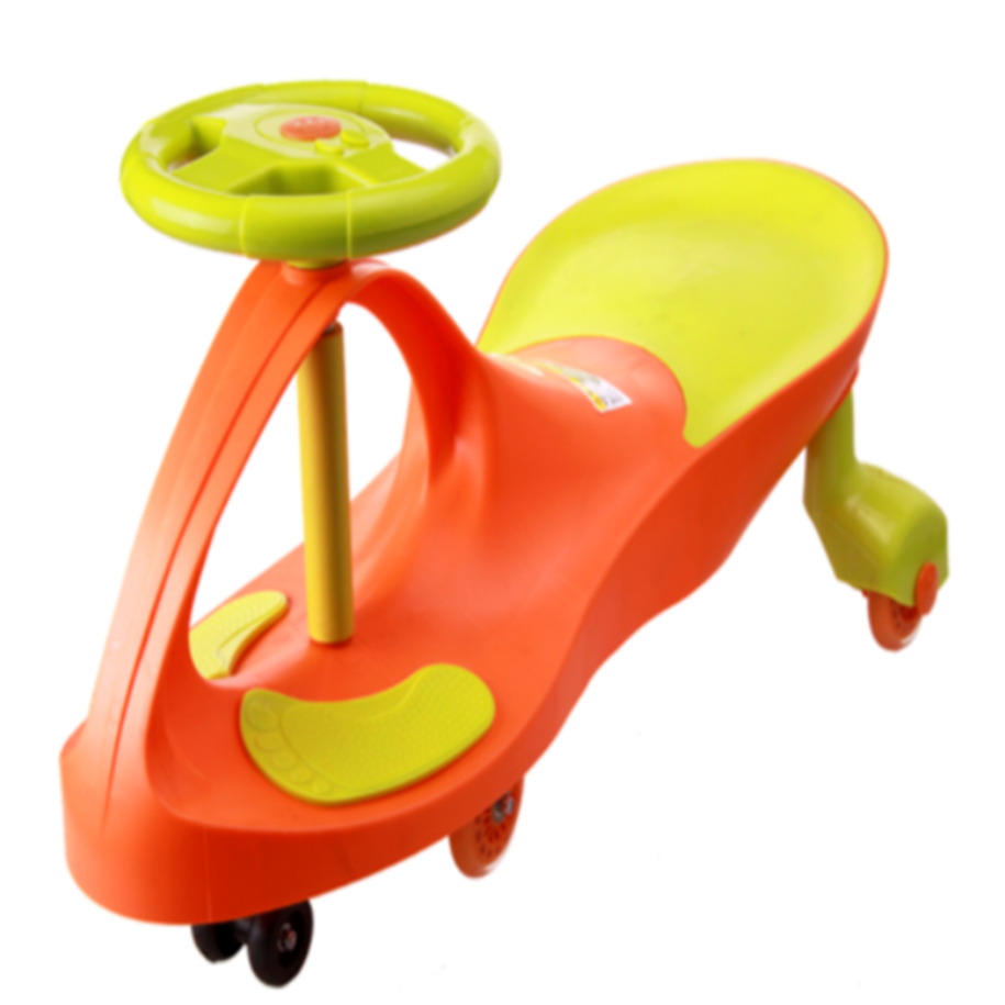 Дитяча іграшка, що їде на поворотному автомобілі з музикою