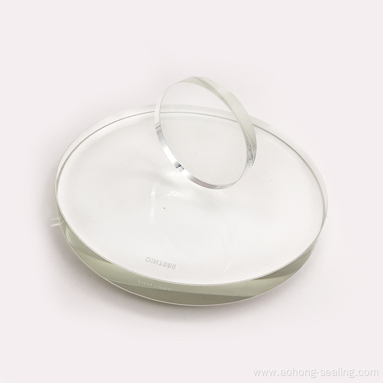 Polished Borosilicate Round Sight Glass Disc