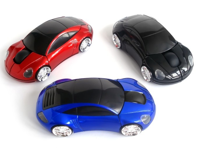 red,blue,black mouse car