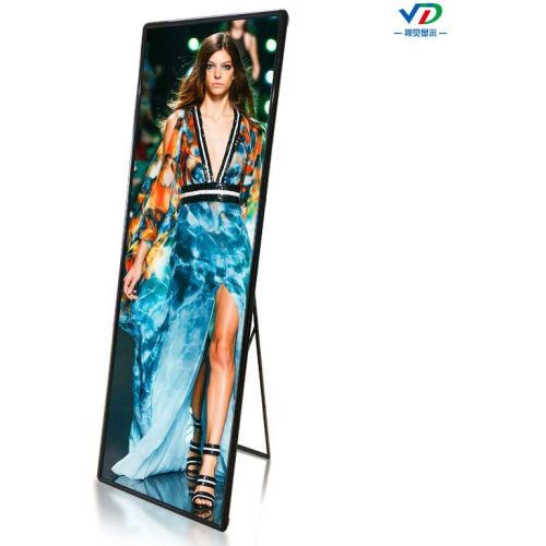 P3 mirror led poster display advtising