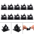 10pcs Cable Clips Adhesive Cord Management Wire Fixing Clamp Clip Desk Wire Clip Holder USB Cord Clip Organizer Clamp Fasteners