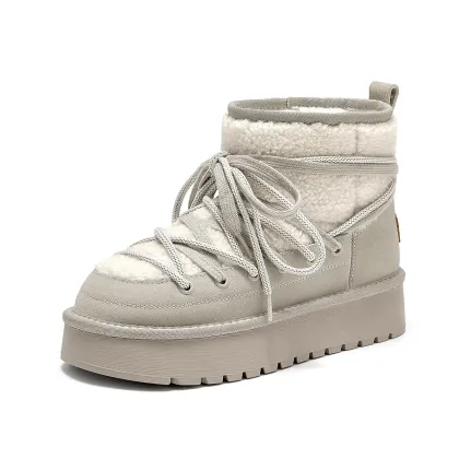 Women's snow boots, non-slip thick-soled winter ankle boots