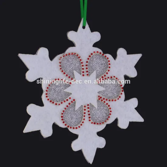 Fashion new arrival Christmas decorations Non-woven snowflake ornament