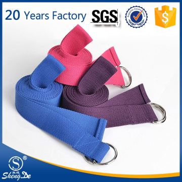 2017 d-ring yoga stretch strap cotton
