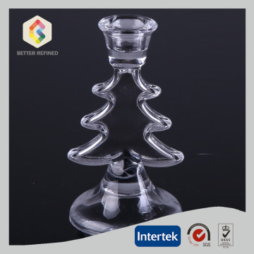 Crystal Christmas Taper Candle Holder