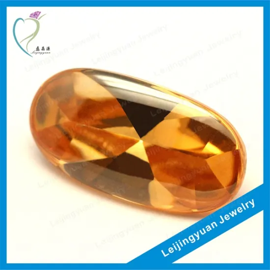 Bead Gemstone Oval Cabochon CZ Stone