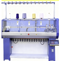 Machine à tricoter rectiligne pour cols