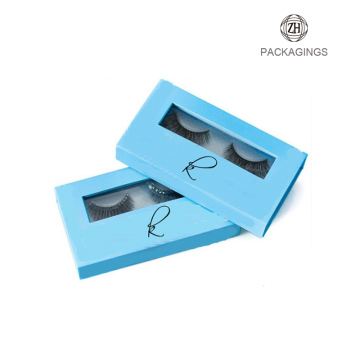 Customized logo print glitter box eyelash packaging