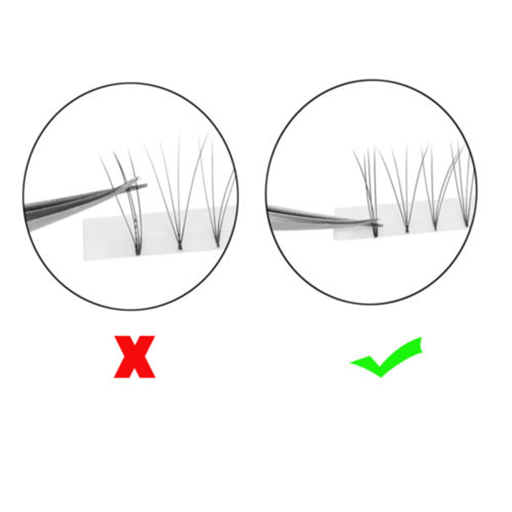 12 Lines 3D~10D Russian Premade Volume Fans Eyelashes Extension C/D Curl 0.07 Thickness Heat Bonded Eyelashes Makeup Tools