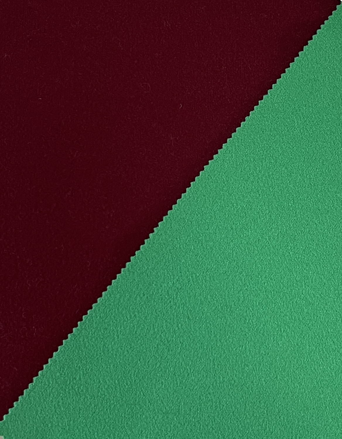 Kniited wool touch polyester suiting fabric