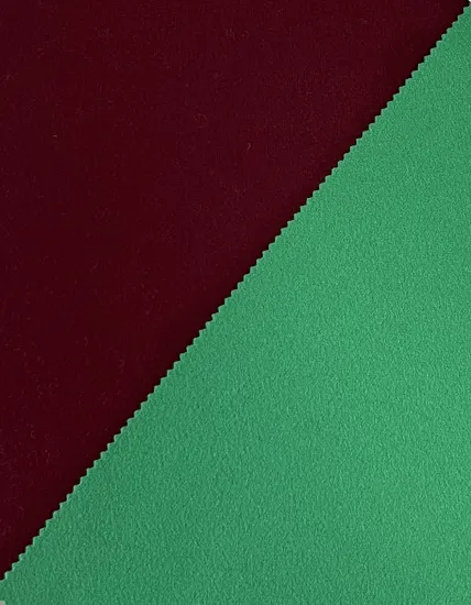 Kniited wool touch polyester suiting fabric