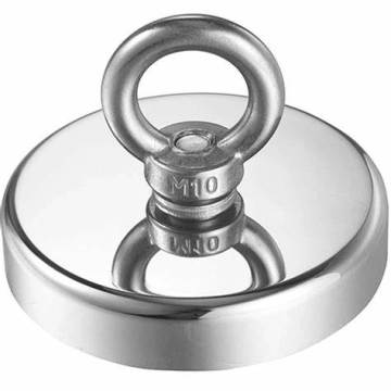 Stainless Steel Magnetic Fishing Magnet Salvage Connector 136mm - High Quality