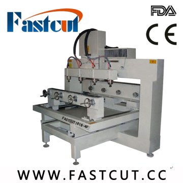 High precison factory price logo signs multi-heads automatic 3d wood carving cnc router