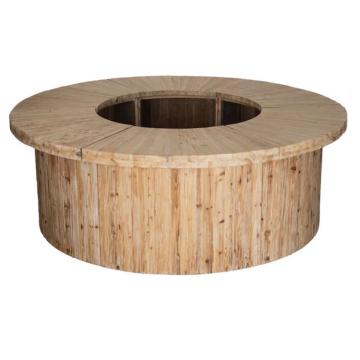 Hot Sales: Reclaimed Fir Rustic Wooden Round Bar Tables for Events & Weddings