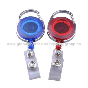 Badge Reels with 28mm Diameter and Large Space for Logos Printing, Customized Logos WelcomedNew