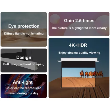 2023 AI Smart Tab-Tensioned ALR Projector Screen