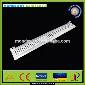 Plastic chrome plated stainless steel smart floor drain silver plated