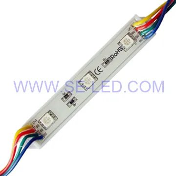 RGB Multi Color 3pcs RGB Rectangle LED Light Module
