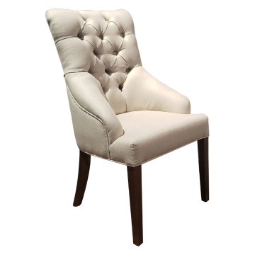 Niedrigerer Preis Luxus weißes Leder und synthetisches Sofa Esszimmerstühle von Mrs. Woods