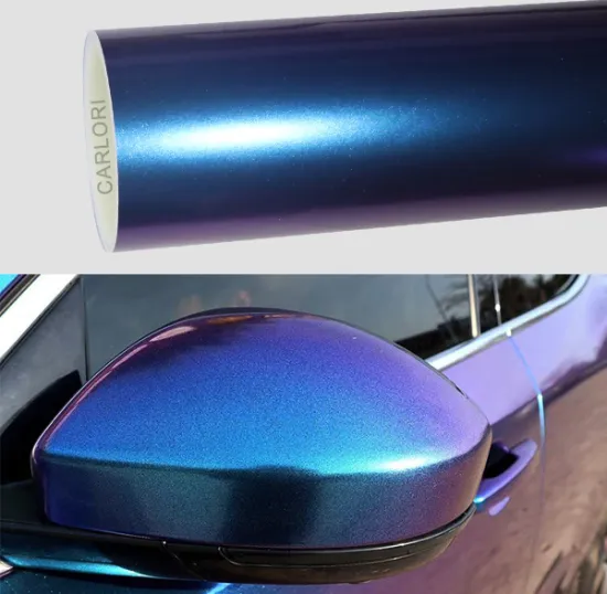 gloss purple blue car vinyl wrap