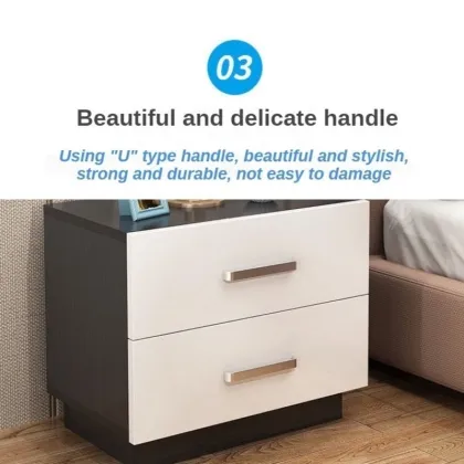 Bedside Table Modern Simple Storage Cabinet Bedroom Storage Cabinet Simple Household Small Storage Bedside Cabinet 5IP0