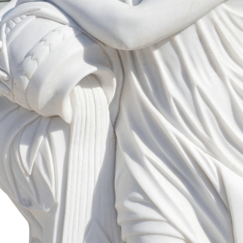 Pair of White Marble Statues Timeless Art