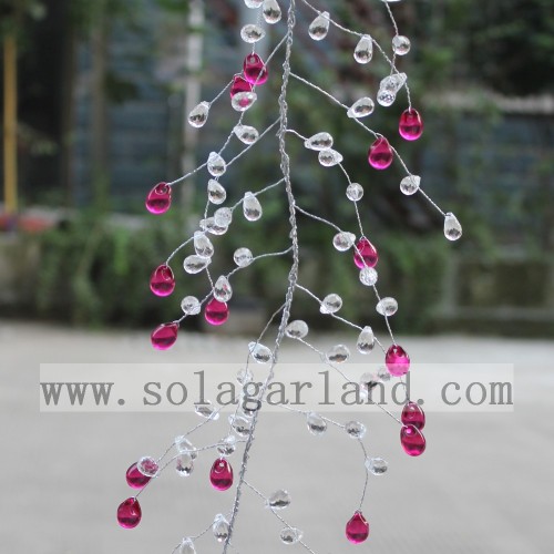 Acrylic Drop And Grape Seed Garland Tree Branches