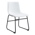 Modern Dining Chair with Metal Frame and PU