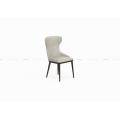 Modern style wood leather dining chair