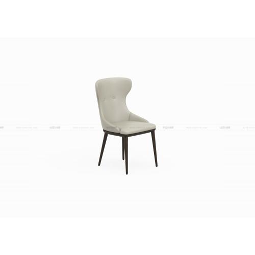 China Modern style wood leather dining chair Manufactory