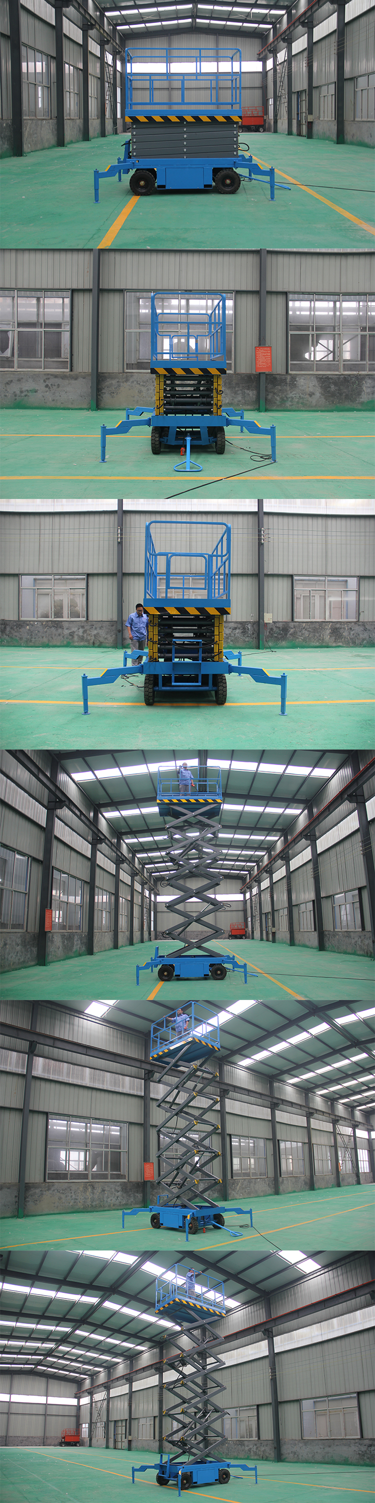 12m Height Gasoline Mobile Scissor Lift