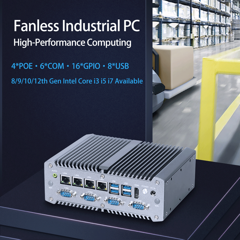 Fanless Gpio Industrial Pc