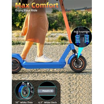 GOFUNOW GX10 Adult Fashion City Travel Electric Scooter