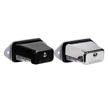 Chrome Waterproof 12V LED License Plate Light for Trucks, Trailers, and Cars