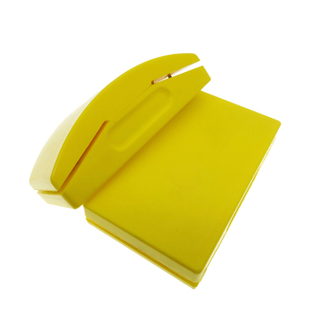 70x125mm Yellow PU Foam Buffing Hand Pad for Metal, Drywall, Wood, and Automotive Polishing