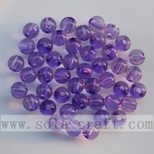 Mix Color Round Clear Acrylic Curtain Spacer Beads