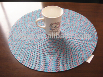 Colourful PP Braid Placemats For Having Dinner