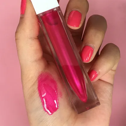 Matte Smooth Wine Color Lip Tint & Pink Lip Cream Mini Lipgloss Cosmetics