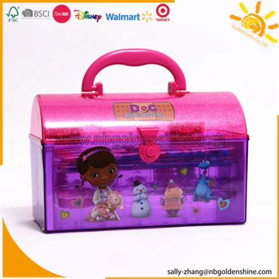 Plastic Case Stationery Set For School Supplies