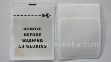 EAS security alarm label/8.2MHZ woven label with soft label