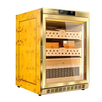 MON800A Raching Electronic Cigar Humidor With Spanish Cedar Wood Storage 500 Cigars