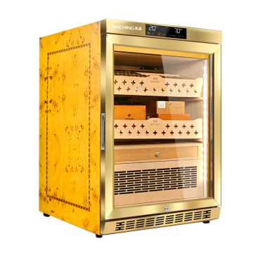 MON800A Raching Electronic Cigar Humidor With Spanish Cedar Wood Storage 500 Cigars