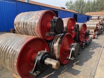 Conveyor drum pulley