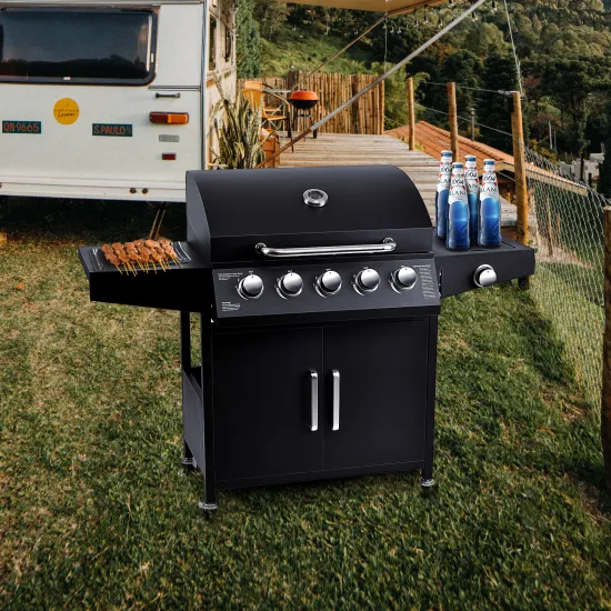 Barbeque Gas Grill 6 Burner Commercial Barbecue Grill