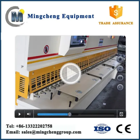 Steel plate welded frame cnc shearing machine 8X3200 7.5KW hydraulic guillotine shearing machine